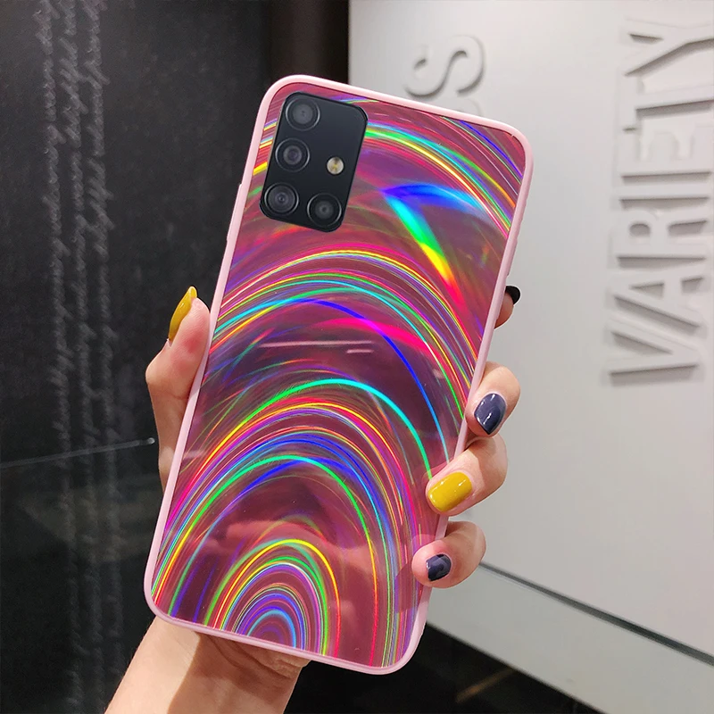 Rainbow Mirror Glitter Case For Samsung Note 8 9 10 Pro M10 A10 A20 A30 A50 A70 A10S A20S A51 A71 A01 A11 A21 A31 A41 A21S M21 | Мобильные