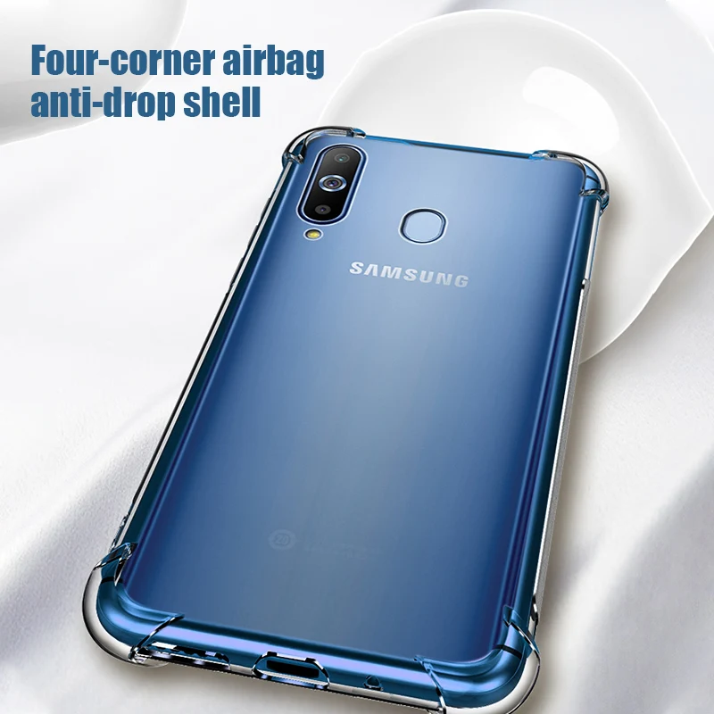 Задняя крышка для телефона A6 A8 Plus A7 A9 противоударный мягкий защитный чехол из ТПУ