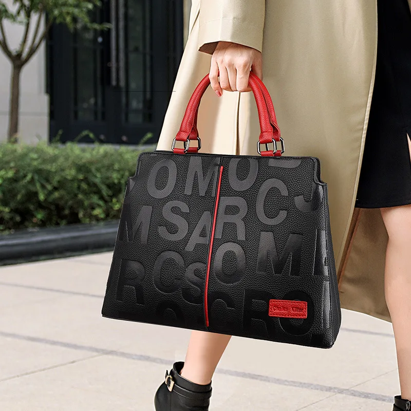 

Новинка 2021, модная Высококачественная сумка на одно плечо, вместительная сумка-тоут с надписью, роскошная дизайнерская сумка Gg Sac De Luxe Femme