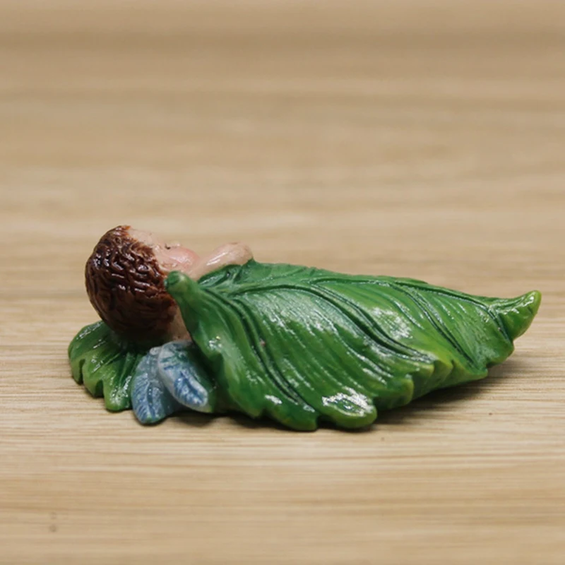 

Mini Flower Fairy Baby Garden Miniature Ornament Micro Landscape Moss Terrarium Cute Figurine DIY Resins Home Decoration