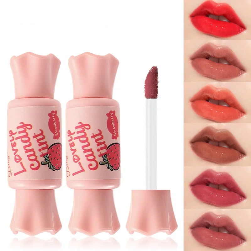 

1PC 3 Colors Moisturizer Mirror Candy Lip Gloss Hydrating Makeup Sexy Candy Lipstick Lasting Shimmer Lips Korean Cute Candy Tint