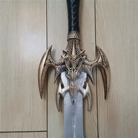 cosplay game world of warcraft black wizard flame 110cm prop weapon sword role playing black wizard flame pu sword model prop