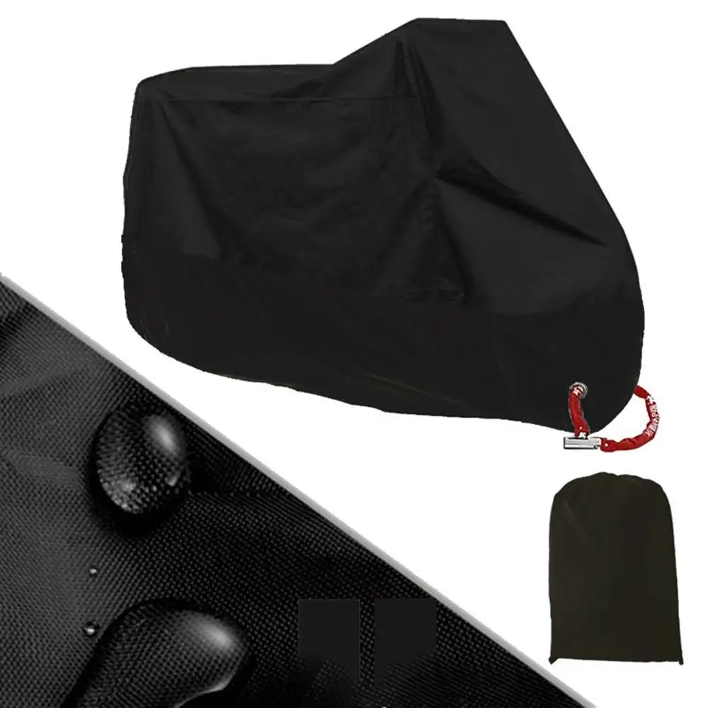 

Motorcycle cover universal Outdoor UV Protector Scooter All Season waterproof Bike Rain Dustproof cover M L XL 2XL 3XL 4XL 190T