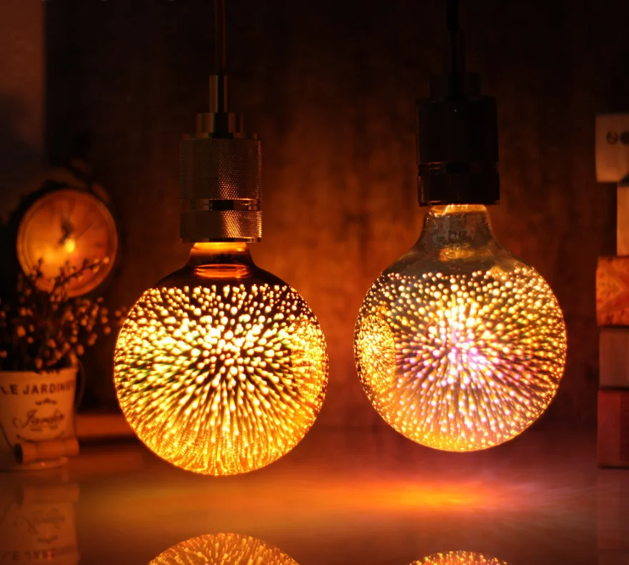 Абсолютно новые 3D Звездные Феерверки ночные светильники скандинавские