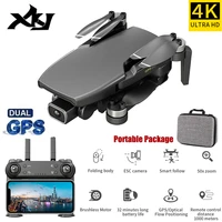 xkj gps drone l108 with hd 4k camera professional 800m image transmission brushless motor foldable quadcopter rc drones kid gift