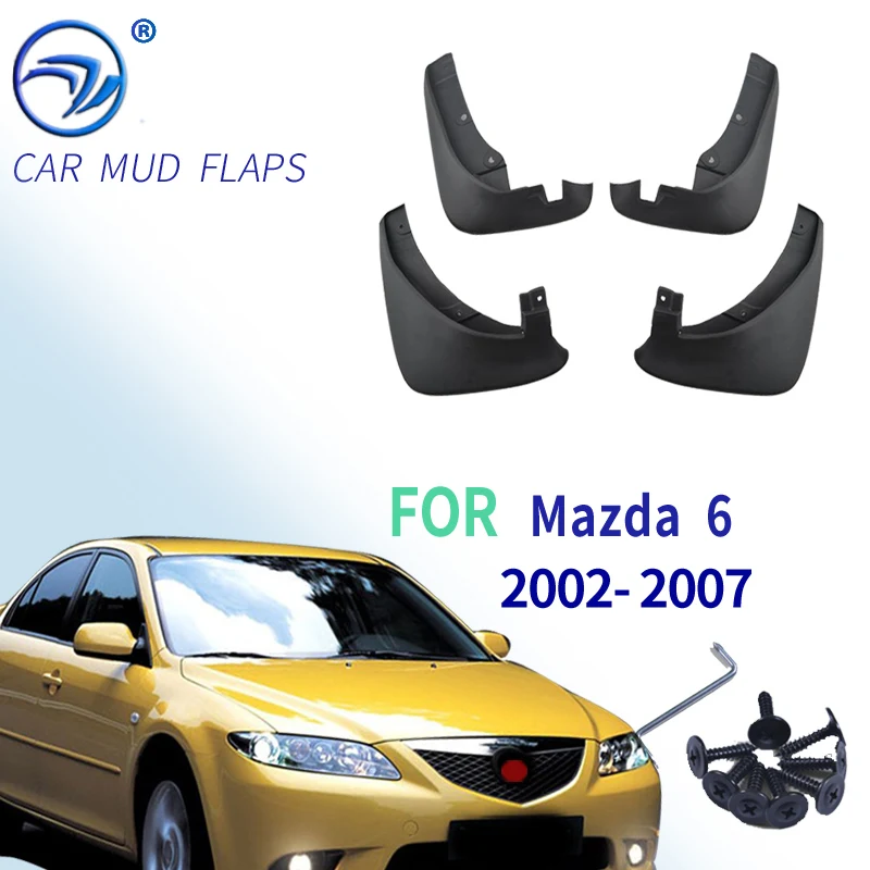 

4 шт. OE Брызговики для Mazda 6 Sedan 2002-2007 Брызговики крыло брызговиков 2003 2004 2005 2006 2007