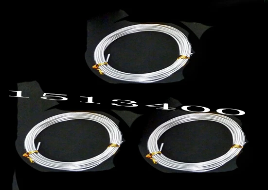 Провод 1 мм или 18 калибр посеребренный Алюминиевый металлический провод рулон (10