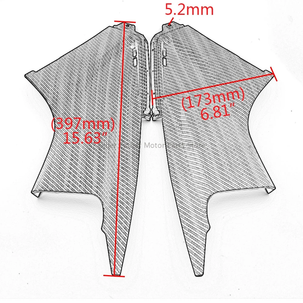 

Motorcycle Front Side Air Dust Cover Fairing Insert Fit For Yamaha YZF R6 2003 2004 2005 Carbon Fiber Paint Accessories
