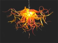 110 240v led blown glass modern chandelier luxury murano hanging chain home lamp