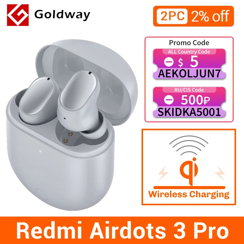 Xiaomi Redmi Airdots 3 Pro Наушники-вкладыши TWS True беспроводные наушники обеспечивают защиту от ANC Bluetooth 5,2 гарнитура беспроводная зарядная панель Redmi Airdots 3Pro