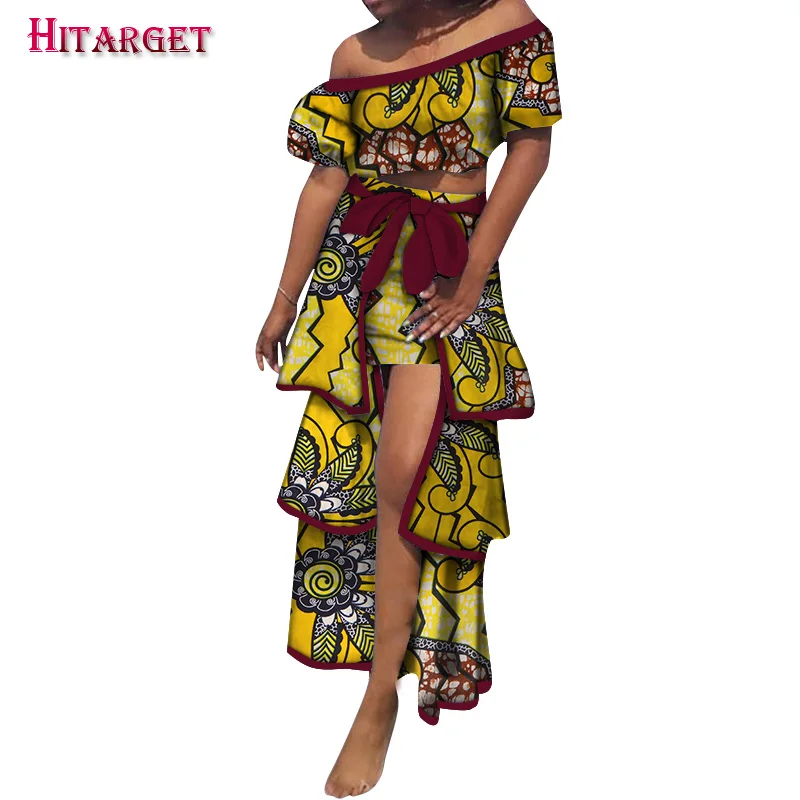 new Autumn african dresses for women 2 Piece Set Women Long Tops & Long Skirt Sets Africa Mermaid Maxi Clothing plus size wy5522
