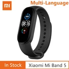 Смарт-браслет Xiaomi Mi Band 5 с поддержкой нескольких языков, фитнес-трекер с сенсорным экраном и пульсометром для плавания, спорта