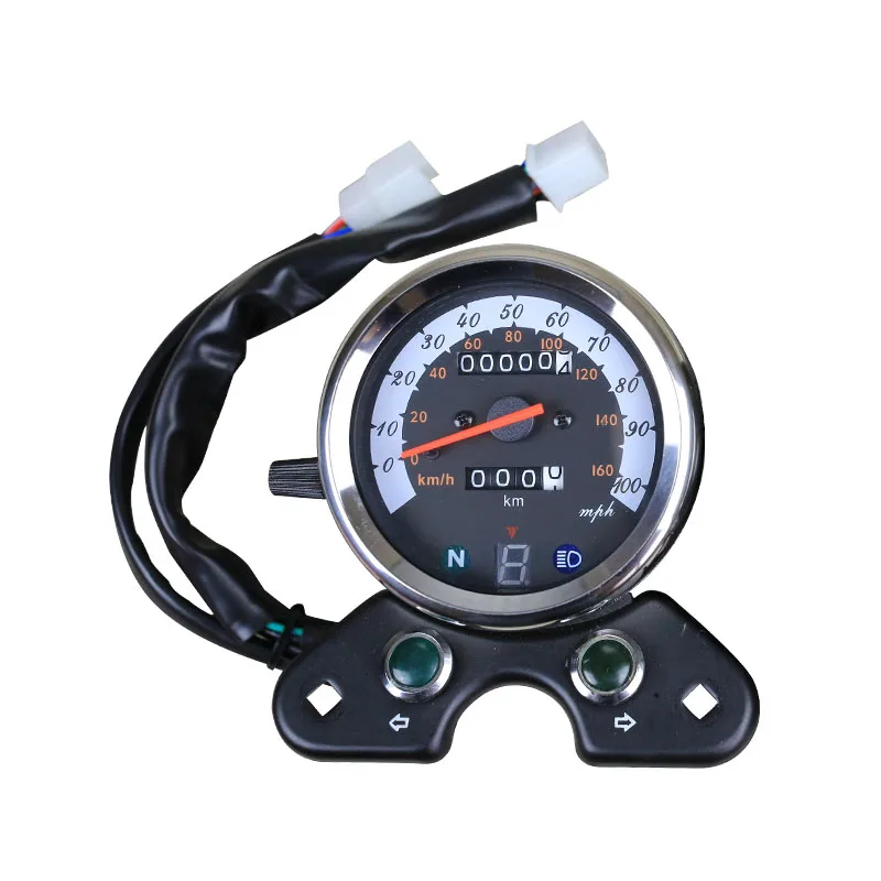 

Универсальный индикатор для мотоцикла, один одометр, двойная панель 12 В, цифровой дисплей, спидометр со светсветильник
