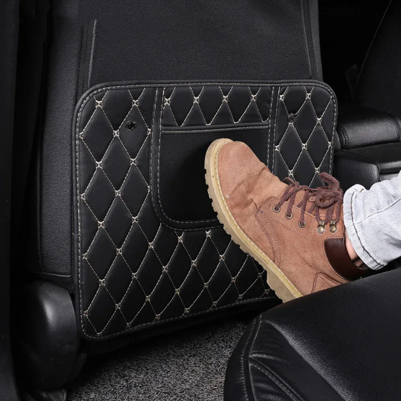 Кожаный защита от детей для заднего сиденья грязи коврик Bmw Honda Chevrolet Toyota Nissan Jeep Lada