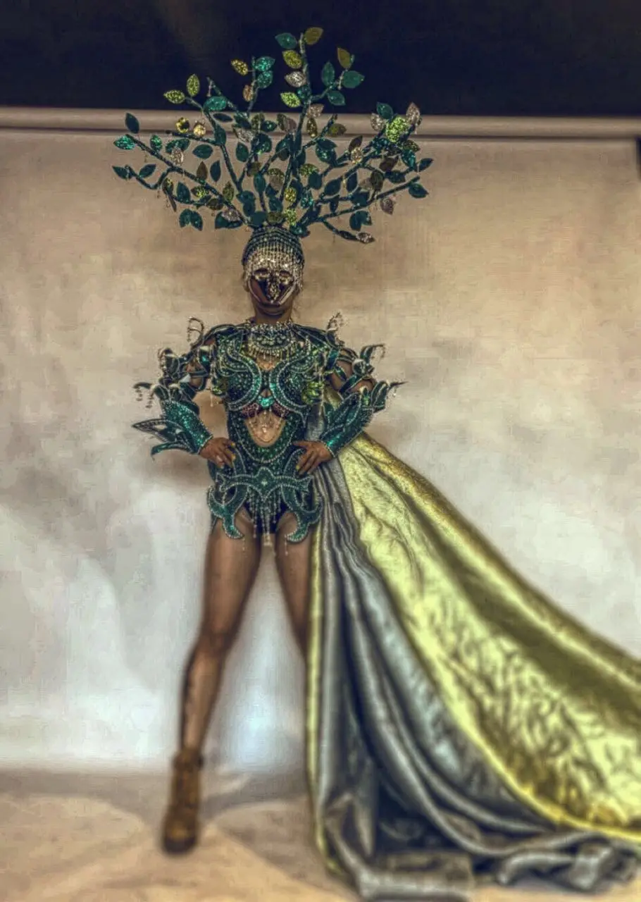 Русалка принцесса Золотая Акула человеческая гонка листья воин Хэллоуин брикет