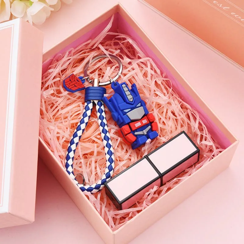 Модный робот трансформер брелок высокого качества из искусственной кожи для