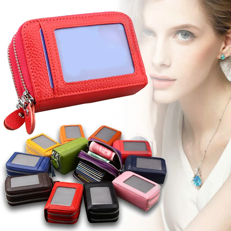 

Женский RFID-кошелек с замком-молнией