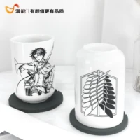 attack on titan hot anime make cup rivaille eren j%c3%a4ger pattern daily ceramic coffee mug cup unisex student collection gifts