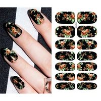 nail stickers water nail decal flower leaf tree sticker sliders manicure accessories watermark nail sticker nail art decoration