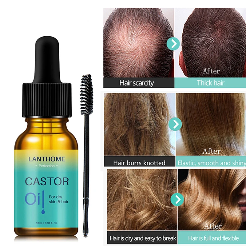 

10ml Castor Oil Eyelashes Growth Serum Hair Eyebrow Fast Growth Eyelash Enhancer