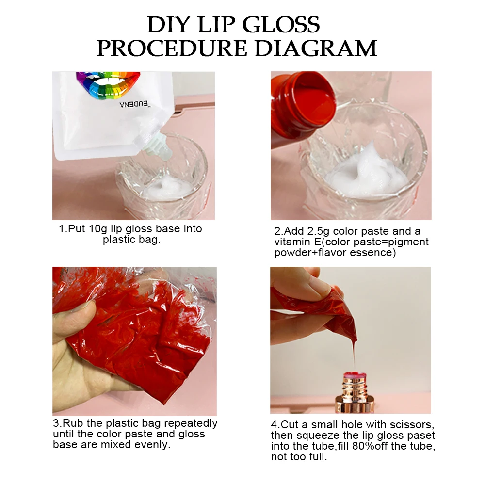 100 мл веганский прозрачный блеск для губ основа гель сделай сам увлажняющий