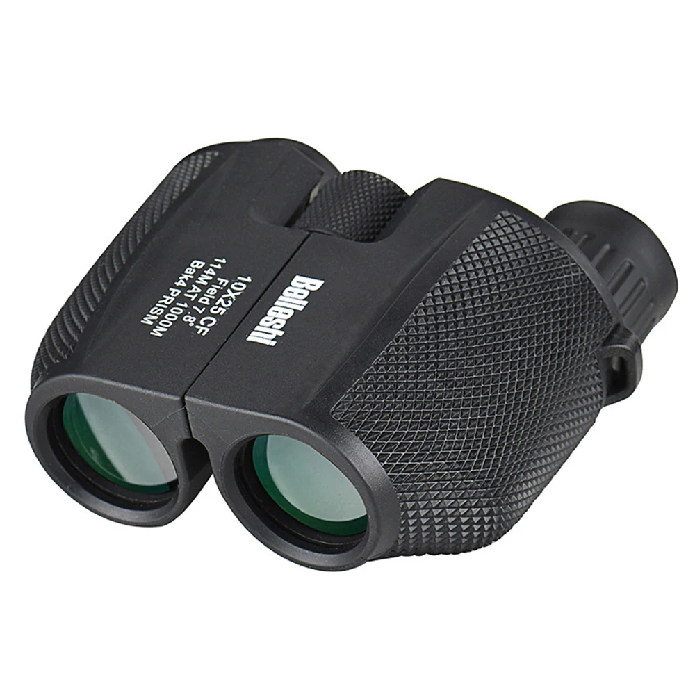 

Portable High Magnification 10X25 Binoculars HD Full Optical Green Film Waterproof Binoculars Travel Telescope Hot