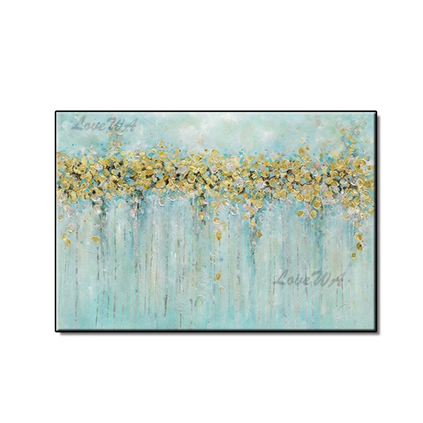 

Handmade Gold Painting Canvas Wall Art 100% Hand Painted Abstract Oil Painting Home Wall Decor Art Canvas Artwork Large For Wall