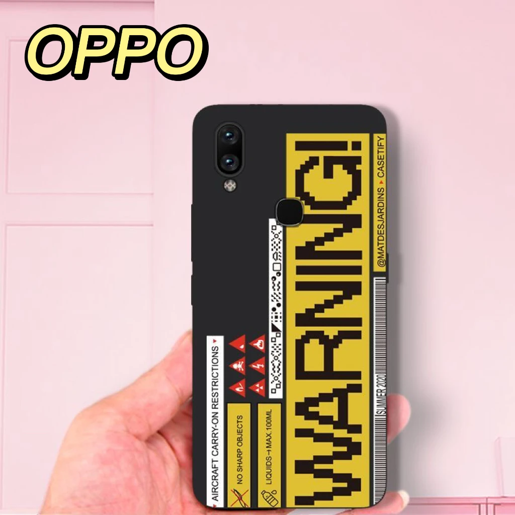 

Cool Prompt Label Barcode case for OPPO A3S A12E F9 A5S A12 A1K Realme C2 5 5S 5i C3 6i Reno 2Z 2F A9 A31 A5 2020 A52 A72 A92