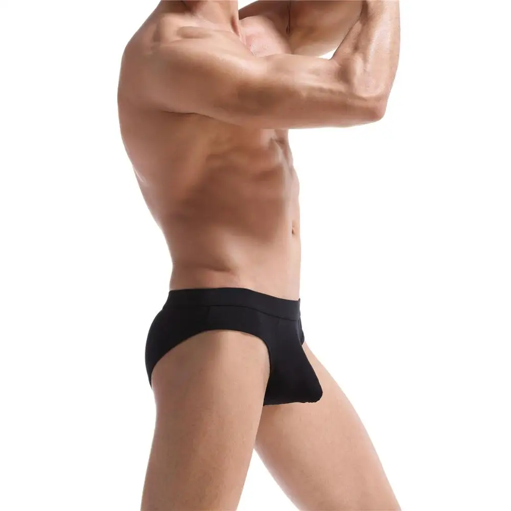 Новые мужские сексуальные бикини трусы Мужское нижнее белье открытые мягкие