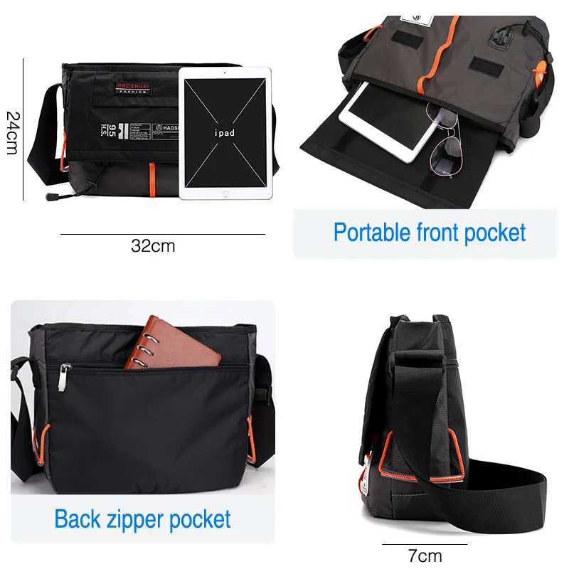 Универсальный портфель для мужчин и женщин повседневная нейлоновая