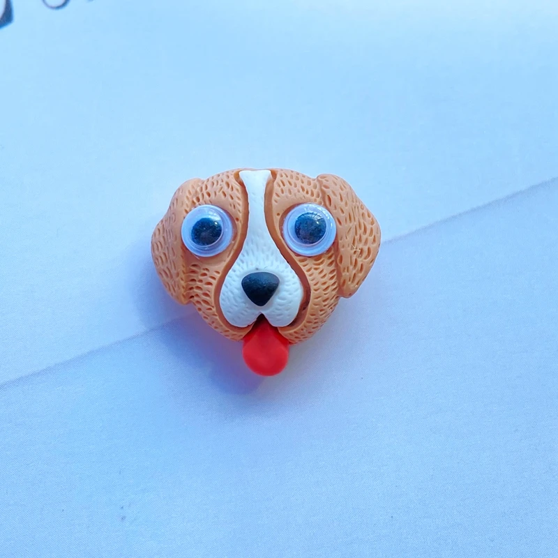 10 шт. милые смешанные подвижные глаза Мультяшные Животные Смола Кабошоны для