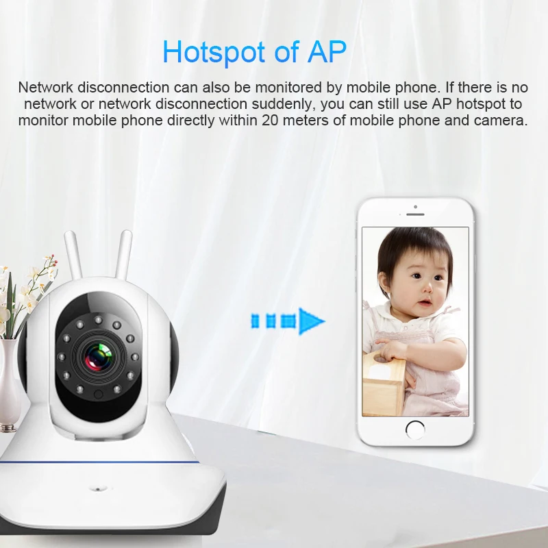 Камера видеонаблюдения беспроводная 1536P Wi Fi 3 Мп|Камеры видеонаблюдения| |
