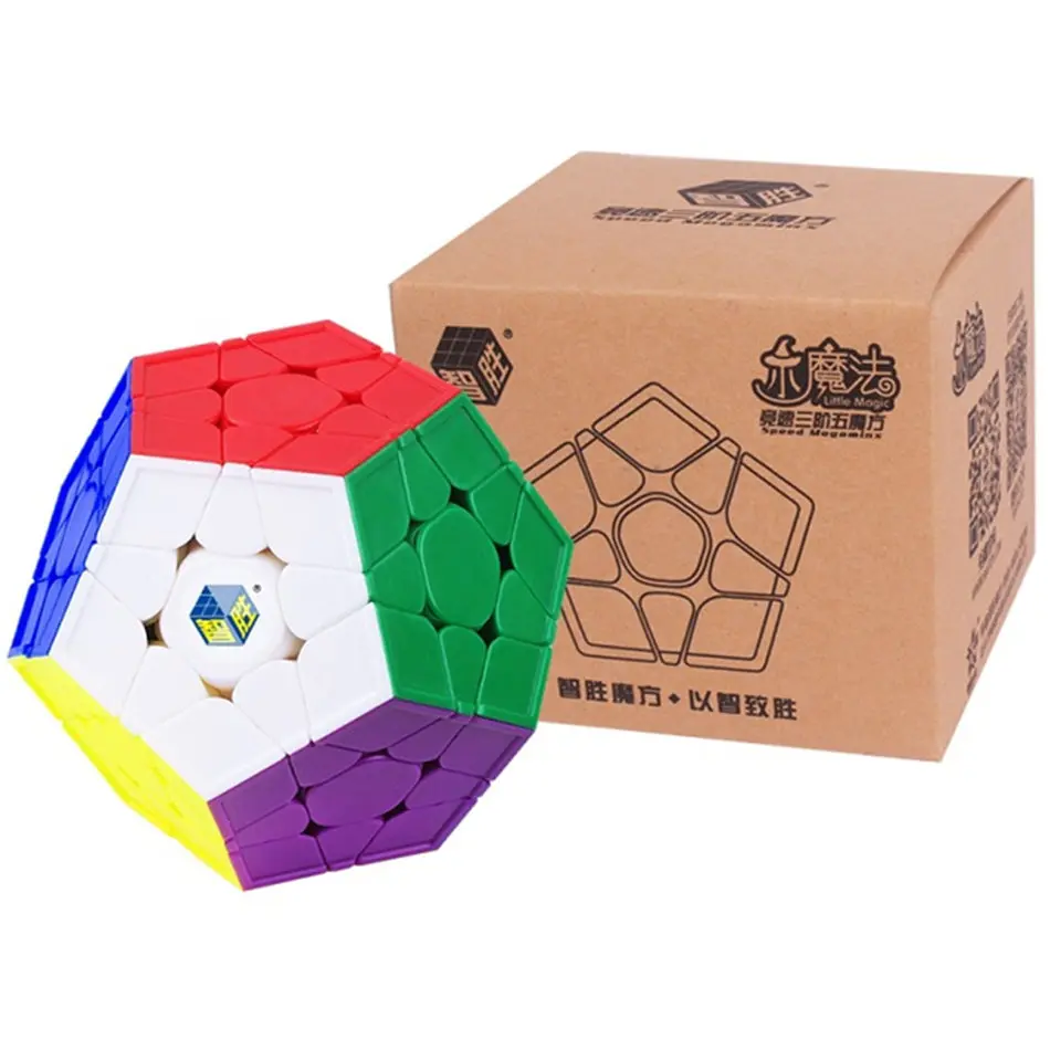 Yuxin маленький магический куб 3x3 Megaminx без наклеек Magico 3 слоя скоростной
