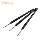 Набор кистей AORAEM для нейл-арта, ультратонкие кисточки для рисования лайнером, акриловыми черными полосками, гелевые кисточки, инструменты для маникюра, 3 шт.