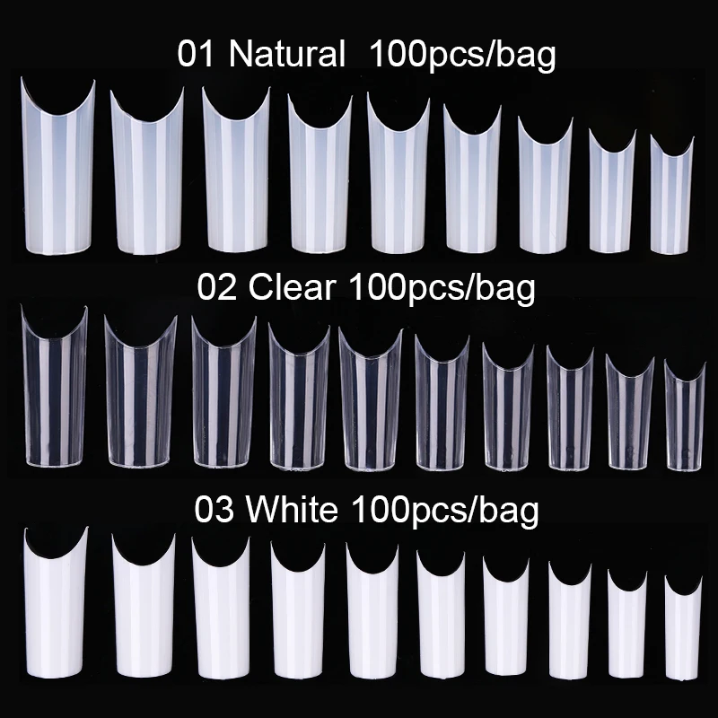 Professional Ultrathin False Nail Tips Trace-Free C arc Shallow Art Extension Tools | Красота и здоровье