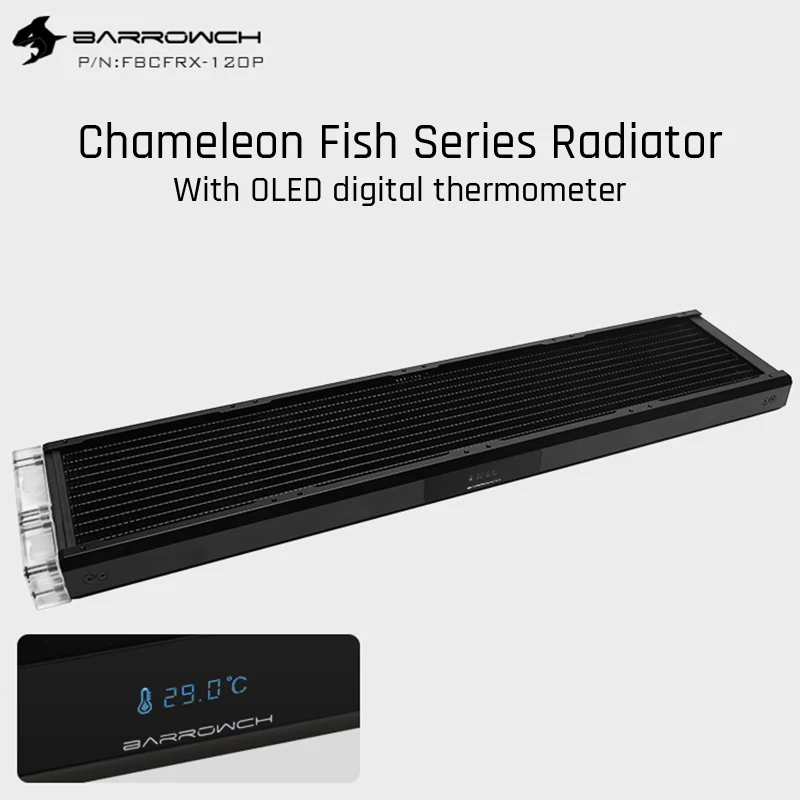 Barrowch FBCFRX 480 Хамелеон рыбы модульный мм радиатор с OLED дисплей акрил/POM Впускной