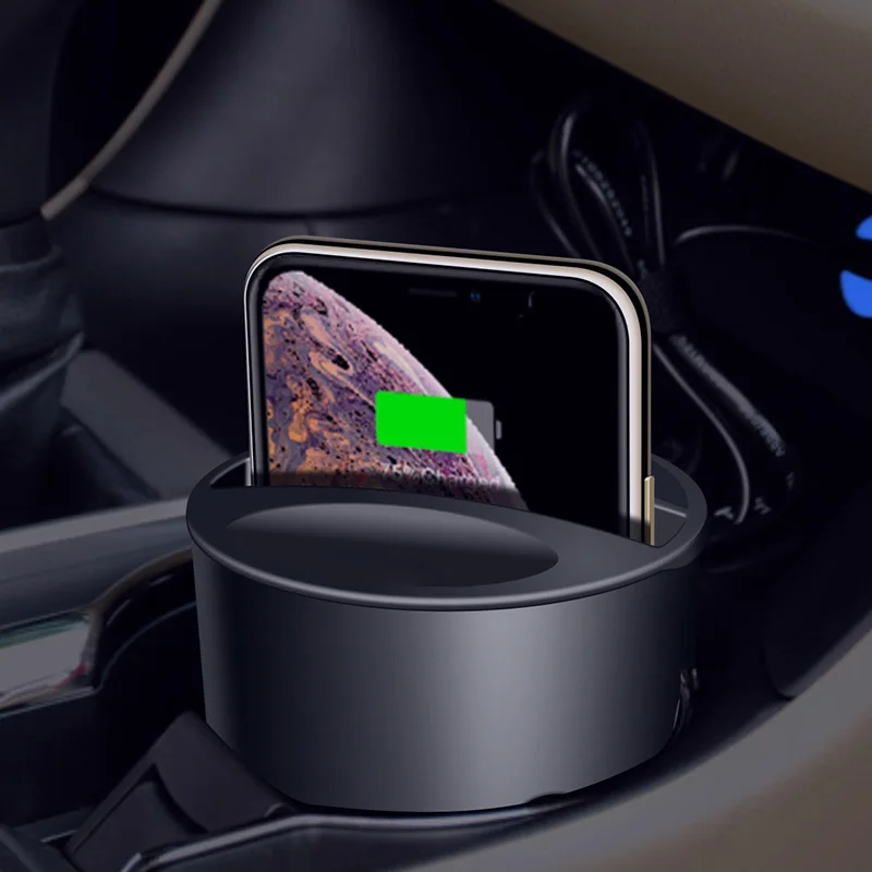

Hot Sale Car Wireless Charger Cup Charge Stand Charging Mount Phone Holder for Smartphone