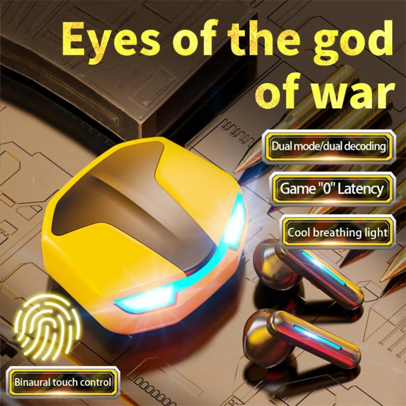 

TWS Bluetooth 5.2 Earphone Professional Game Wireless Earbuds Low Latency Gaming Headsets With Microphone HiFi Sound Headphone