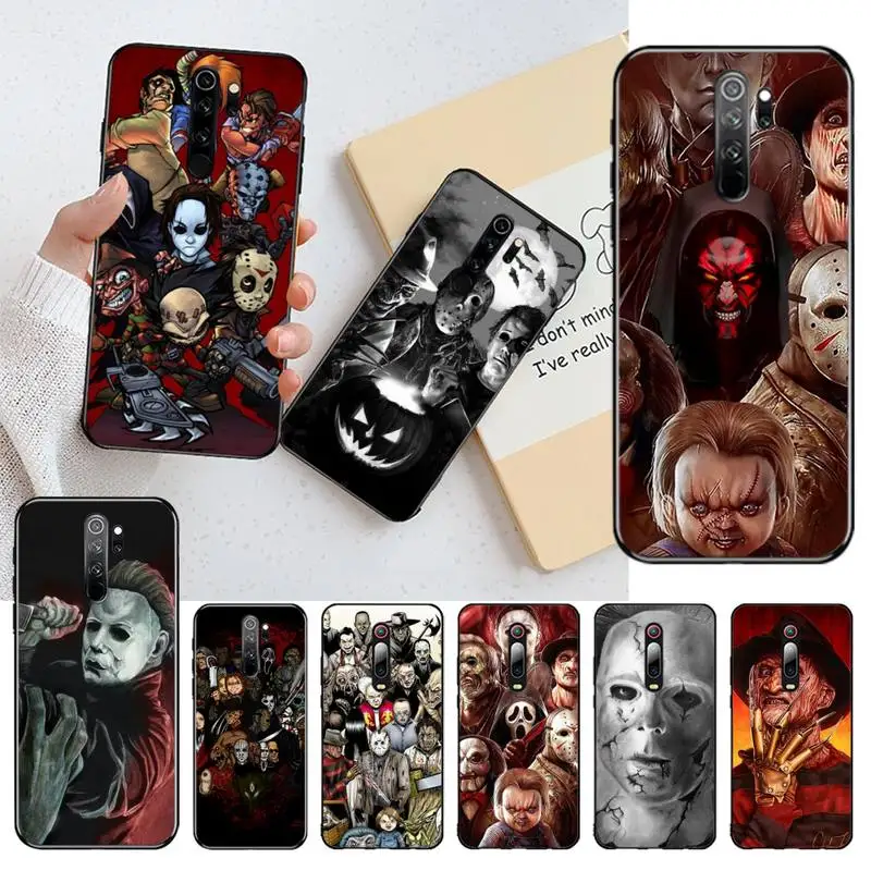 

YJZFDYRM Horror Movie Phone Case for Redmi 8A Note 9 8 8T 7 6 6A 5 Go Pro Redmi 9 K20