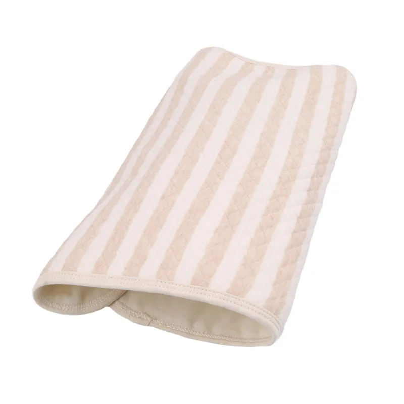 One Piece Brown Stripe Baby Waterproof Urine Mat Washable Changing Table For Kids Reveiving Blanket Infant Changing Pad Cover