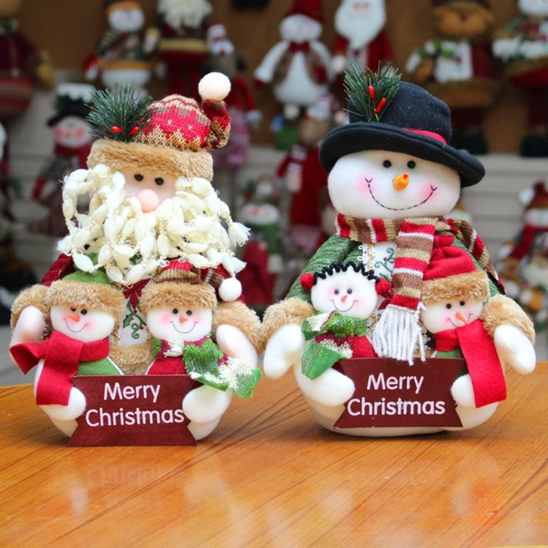 

Санта-Клаус, снеговик, Искусственная елка, игрушки для дома, Рождество, новогодние подарки, Рождество 2022, Рождественское украшение для дома