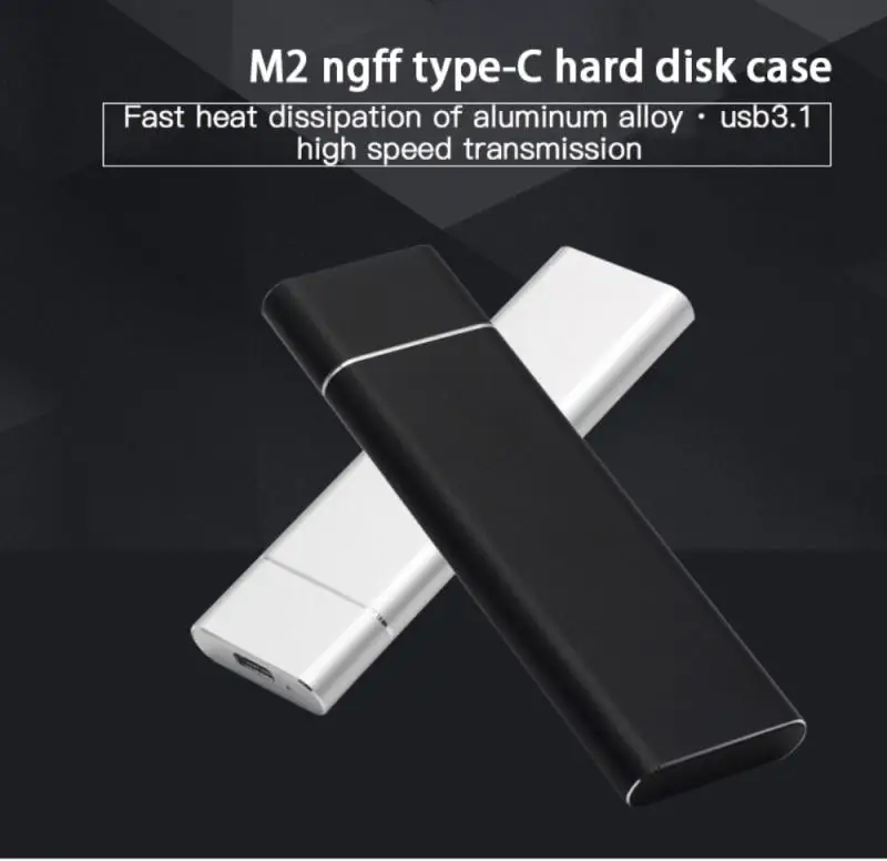 

USB3.1 Type-C To M.2 M Key NVMe PCIE SSD Box Portable External Hard Drive Hard Disk Hd Mobile Hard Disk For Laptop Desktop