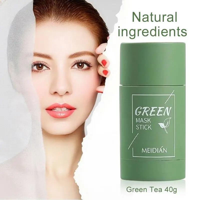 

1pc Poreless Deep Cleanse Mask Stick Green Tea Cleansing Facial Mask Stick Oil Control Acne Cleansing Face Skin Care Tools