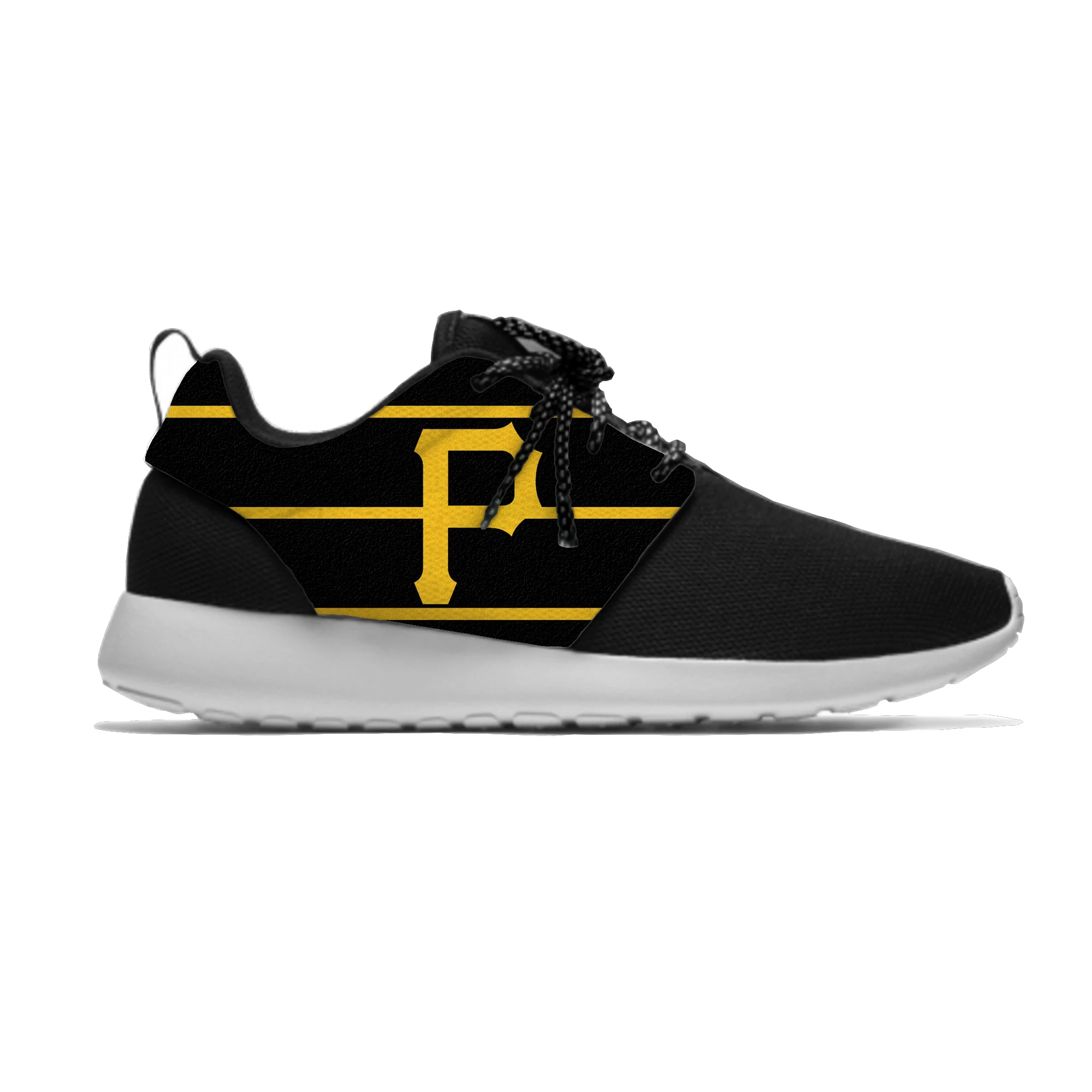 Pirates Men/Women Fashion Lightweight Shoes Pittsburgh Baseball Fans Sport Meshy Running Breathable Casual Sneakers | Спорт и