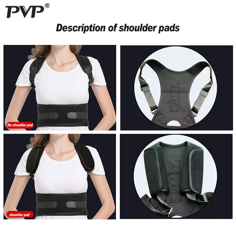 Удлиненный Корректор осанки Магнитная терапия бандаж через плечо для мужчин и