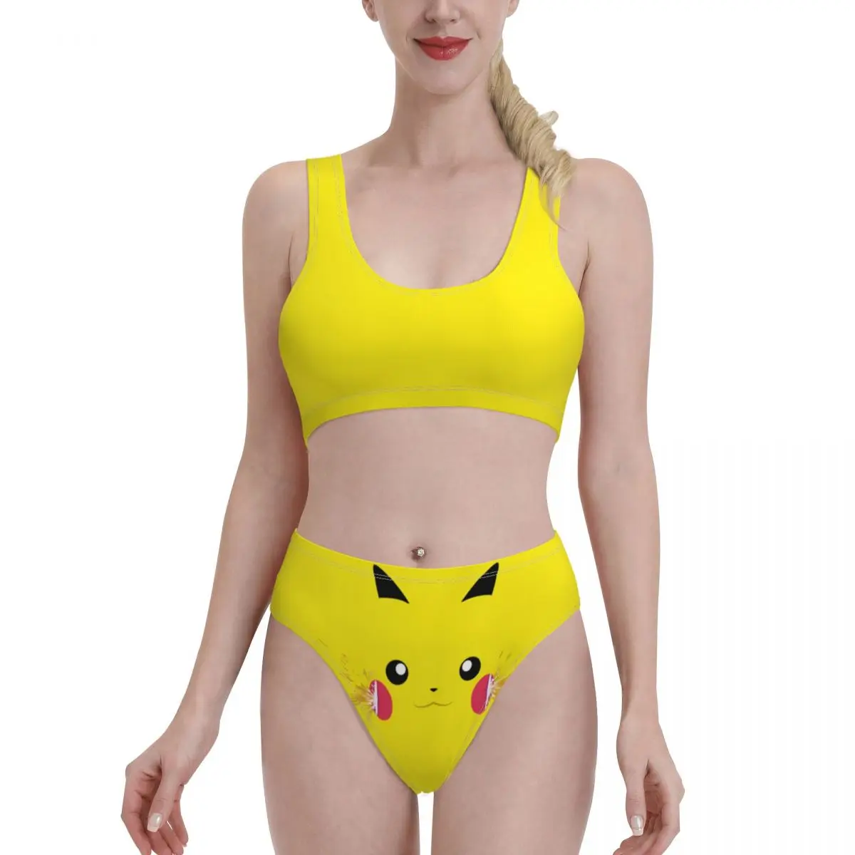 

Bikinis Cute Anime Exotic 2021 Women Swimsuit high Waist women's top Anime Women Beach wear