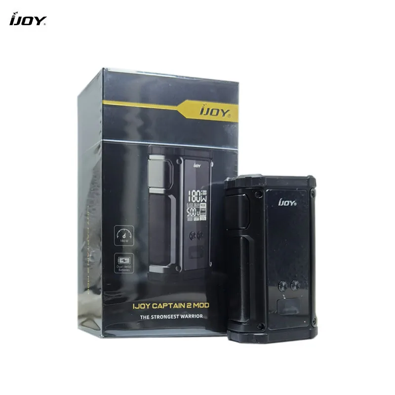 Оригинальный IJOY Captain 2 Mod с двумя аккумуляторами 18650 Vape Fit V Sub-Ohm Tank 180 Вт Univ.pro чипсет
