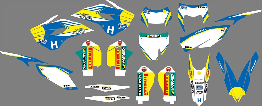 

For Husqvarna TE FE TC TE 125 250 350 450 2014 2015 Customized Team Motorcycle Graphic Decals Set Stickers DECO