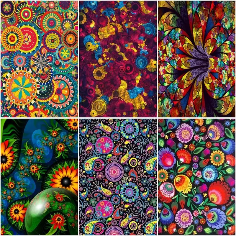 

CHENISTORY Oil Painting By Number Color Flower Diy Pictures By Numbers Mandala Kits Drawing On Canvas Handpainted Paintings Home