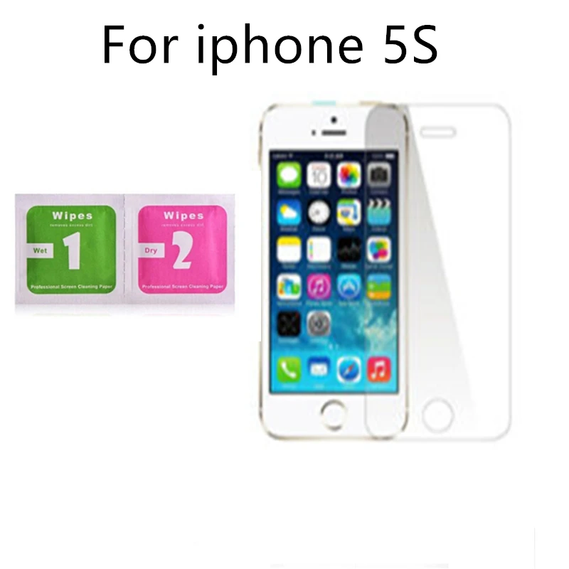 1 шт. абсолютно новый протектор экрана для iPhone 5S защитное стекло из закаленного